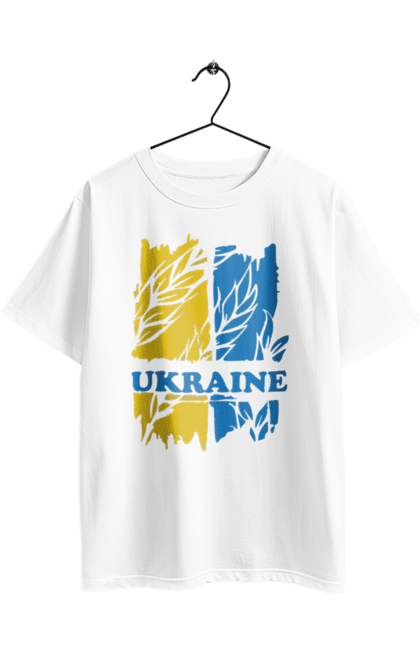Oversized t-shirt with prints Ukraine ears of wheat. Ears of wheat, symbol of ukraine, ukraine, ukrainian symbols. 2070702