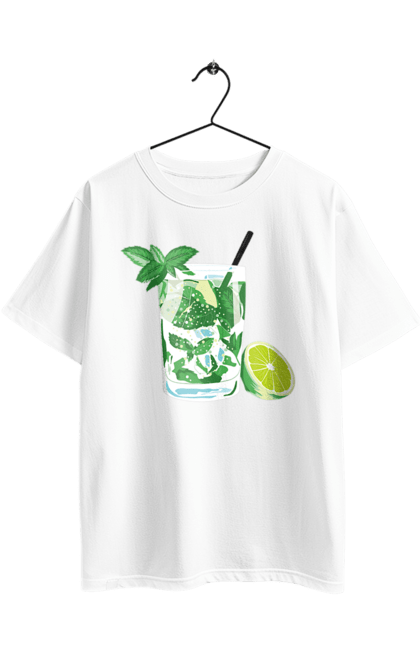 Oversized t-shirt with prints Mojito And Lemon Drink. Drink, lemon, mojito. 2070702