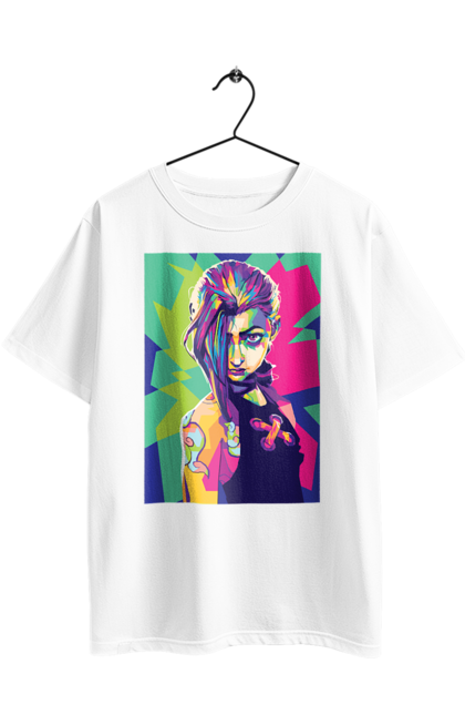 Футболка оверсайз з принтом "Аркейн". Arcane, fortiche, league of legends, riot games, аркейн, вай, джинкс, мультсеріал, фентезі. 2070702