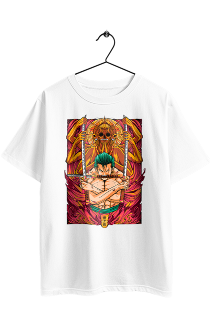 Футболка оверсайз з принтом "Ван Піс Зоро". One piece, roronoa zoro, аніме, ван пис, ван піс, зоро, манга, ророноа зоро, фехтувальник. 2070702