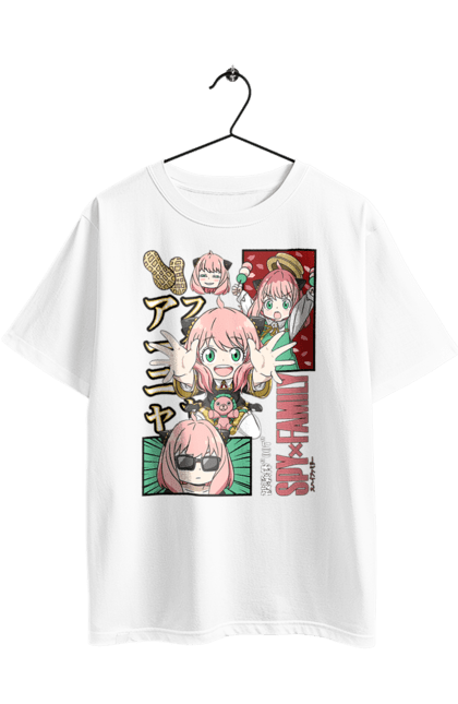 Футболка оверсайз з принтом "Сім'я шпигуна Аня". Spy x family, аниме, аня, йор, лойд, манга, сім я шпигуна. 2070702