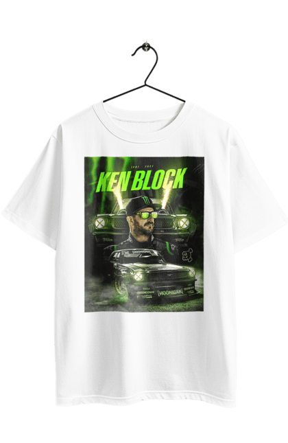 Футболка оверсайз з принтом "Кен Блок". Ken block, гонщик, кен блок, машины. 2070702