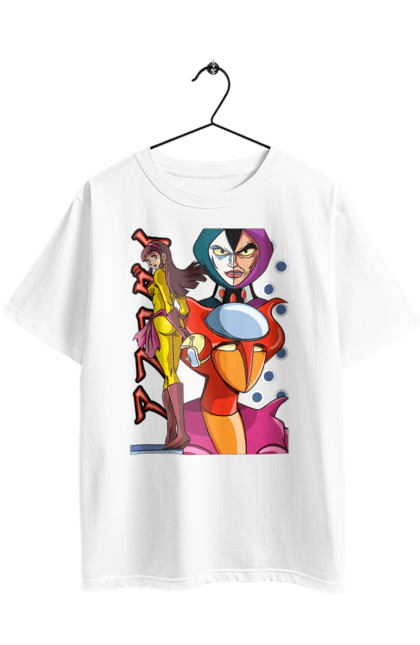 Футболка оверсайз с принтом Mazinger Z Афродита. Aphrodite, mazinger z, mecha, аниме, афродита, манга, меха, роботы. 2070702