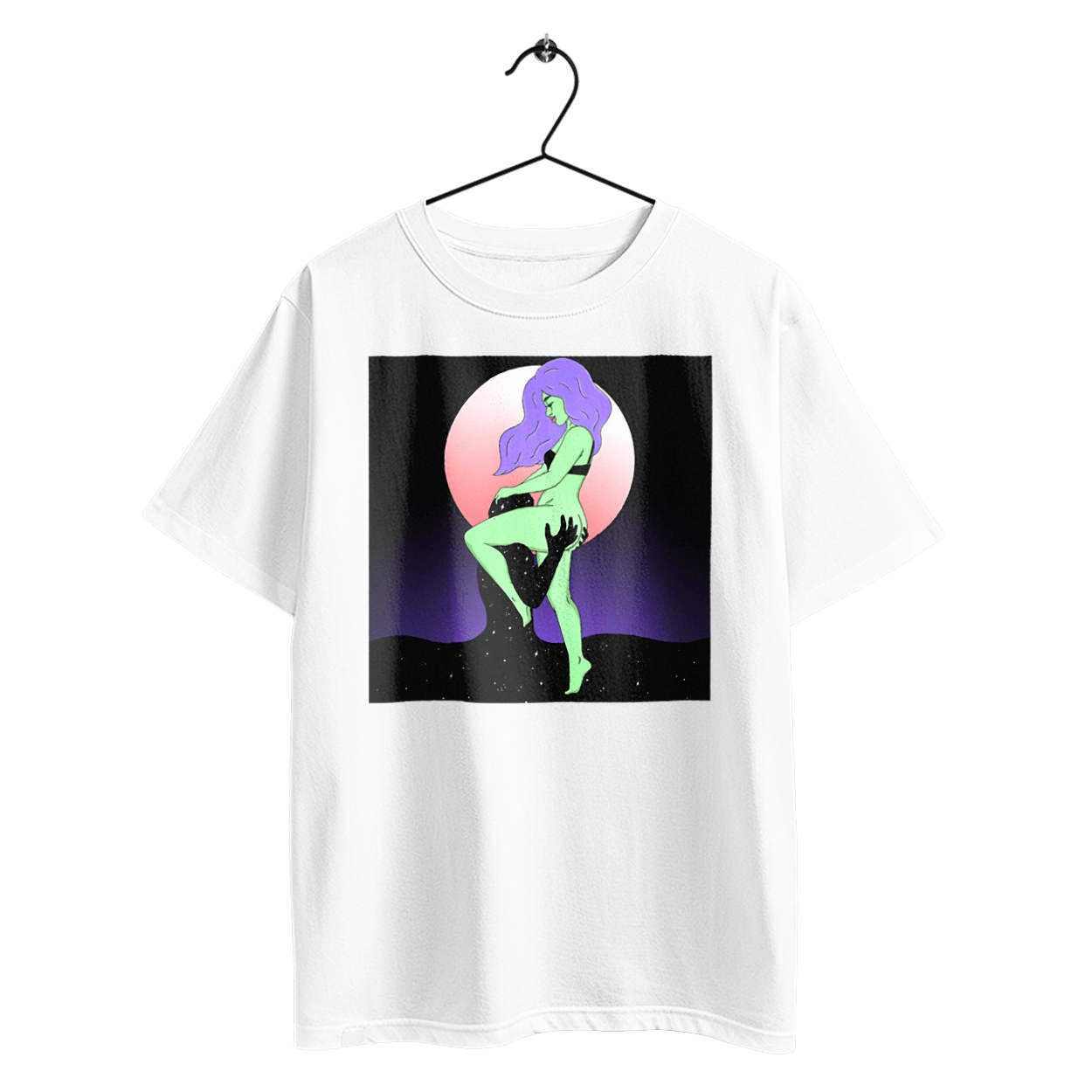 Green Girl And The Moon