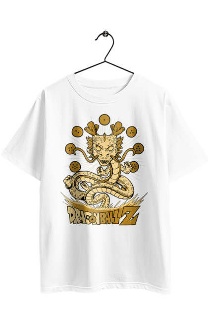 Oversized t-shirt with prints Dragon Ball Shenron. Anime, dragon ball, manga, shenron, tv series. 2070702