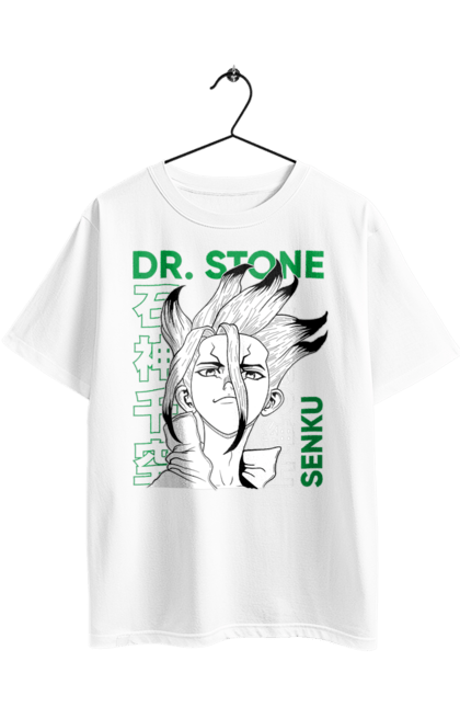 Oversized t-shirt with prints Dr. Stone Senku. Anime, dr. stone, ishigami, manga, senku, senku ishigami. 2070702