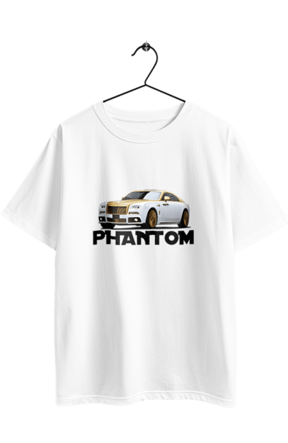 Футболка оверсайз з принтом "Ролс ройс". Авто, автомобіль, люкс клас, ролс ройс, седан, фантом. 2070702