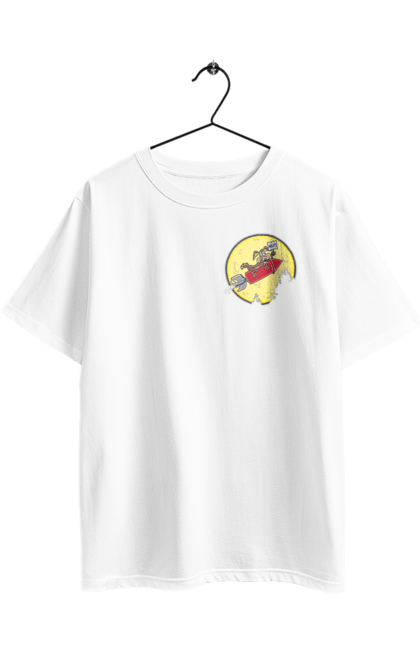 Футболка оверсайз з принтом "Хитрий кайот". Антигерой, вайлі кайот, веселі мелодії, віллі, злодій, кайот, не відчуває болю, персонаж мультфільму, північноамериканський кайот, уайлі, швидкий та сміливий. 2070702