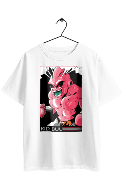 Oversized t-shirt with prints Dragon Ball Majin Buu. Anime, antagonist, dragon ball, majin buu, manga, tv series. 2070702