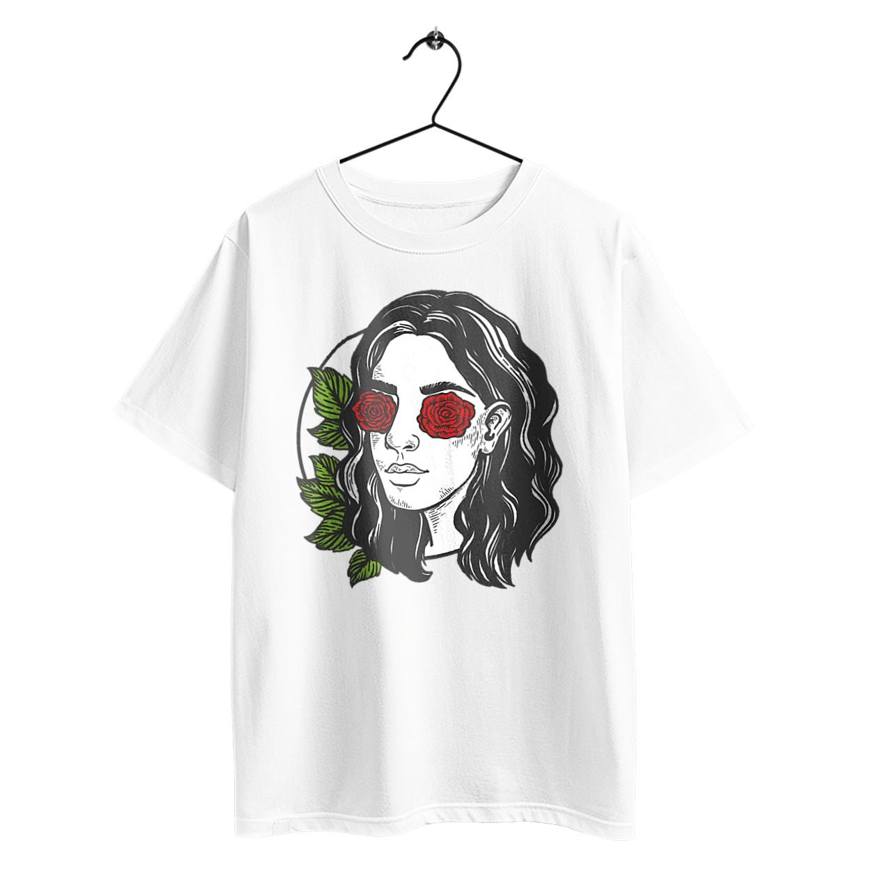 Girl With Roses In The Eyes