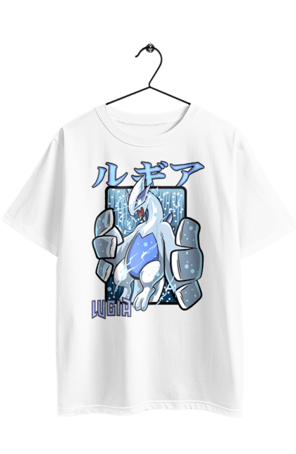 Футболка оверсайз з принтом "Покемон Лугія". Lugia, nintendo, pokémon go, аніме, ігри, лугія, покемон. 2070702