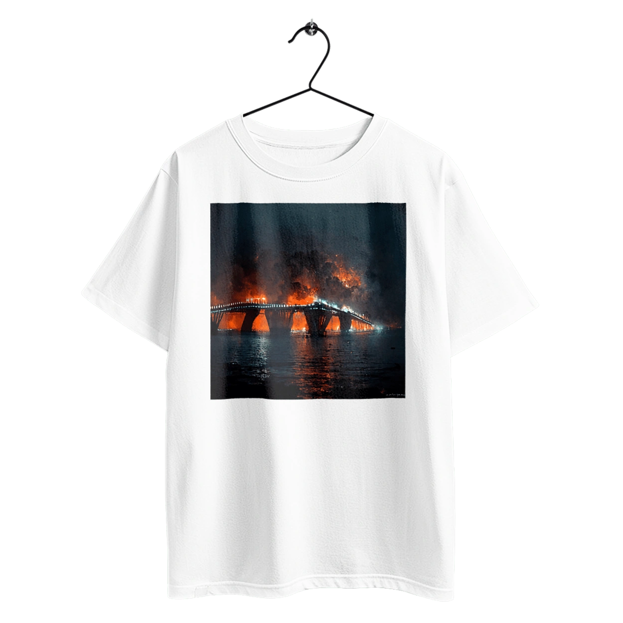 The Crimean bridge is on fire