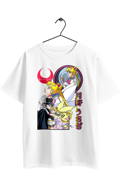 Футболка оверсайз с принтом Сейлор Мун. Sailor moon, usagi tsukino, аниме, драма, махо-сёдзё, сейлор мун, сериал, усаги цукино. 2070702