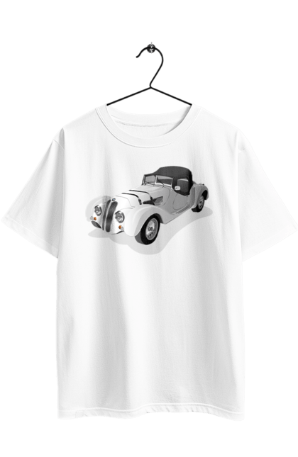 Футболка оверсайз з принтом "Автомобіль". Авто, автомобиль, класика, старовинна машина, старовинний. 2070702