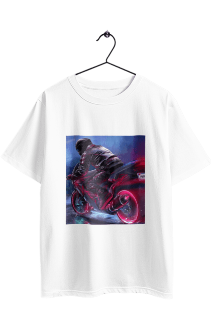 Футболка оверсайз з принтом "Мотоцикл". Motolove, мотолов, мотоцикл, опві, україна. 2070702