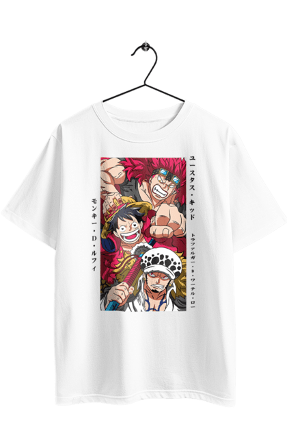 Футболка оверсайз з принтом "Ван Піс Луффі". Luffy, one piece, аніме, ван піс, великий куш, луффі, манга, монки де луффі, пірати. 2070702