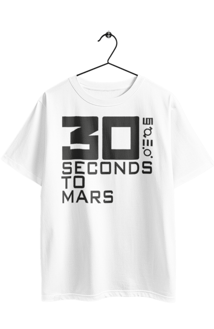 Футболка оверсайз з принтом "Thirty Seconds to Mars". 30 seconds, 30 секунд, thirty seconds, альтернативний рок, група, музика, рок, секунди до марсу, хард рок. 2070702