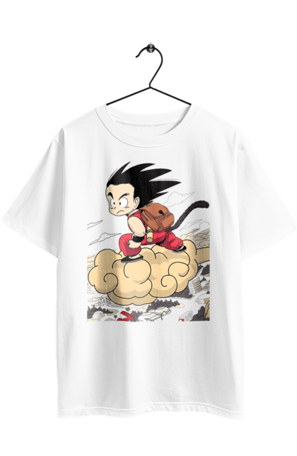 Футболка оверсайз з принтом "Перли дракона Сон Гоку". Dragon ball, manga, son goku, аніме, гоку, манга, перли дракона, сон гоку. 2070702