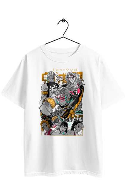 Футболка оверсайз з принтом "Винищувач Демонів Тенген". Anime, demon slayer, kimetsu no yaiba, manga, аніме, винищувач демонів, манга, серіал, тенген узуй, узуй. 2070702