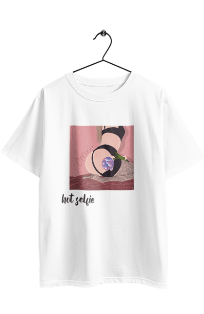 Oversized t-shirt with prints Hot selfie. +18, body, girl, selfie, sexy. 2070702