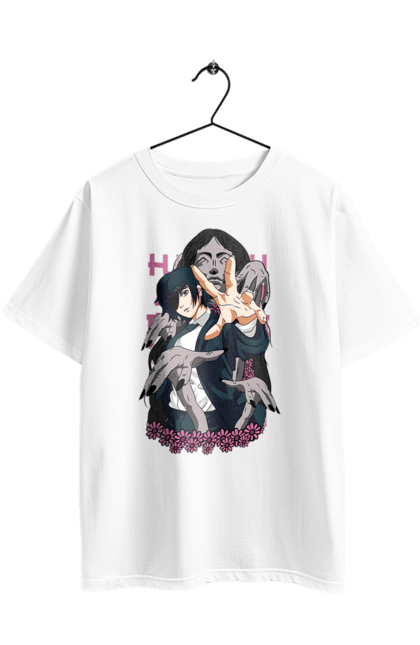 Футболка оверсайз з принтом "Людина Бензопила Хімено". Anime, chainsaw man, himeno, manga, аніме, людина-бензопила, манга, хімено. 2070702