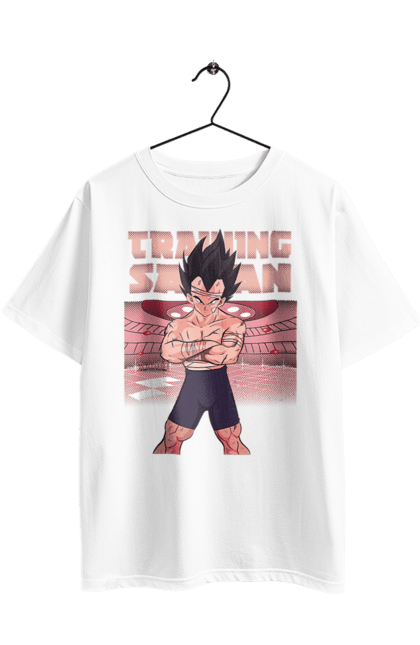 Футболка оверсайз з принтом "Перли дракона Вегета". Anime, dragon ball, goku, majin vegeta, manga, vegeta, аніме, вегета, манга, перли дракона. 2070702