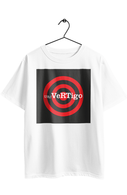 Футболка оверсайз з принтом "Група U2". Vertigo tour, альтернативний рок, група, дэнс рок, музика, постпанк, рок, софт рок, тур, ю ту. 2070702
