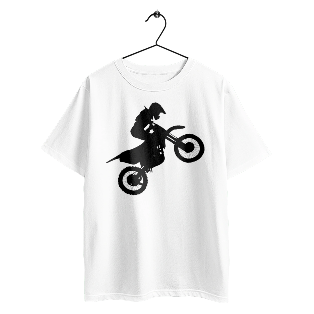 Silhouette Of A Motorcyclist