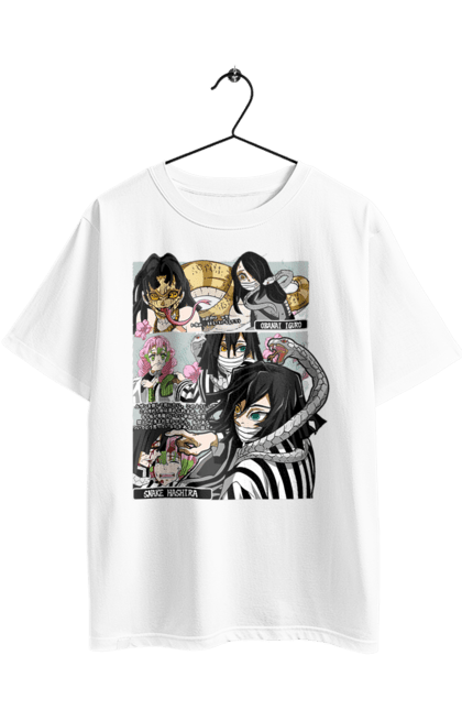 Футболка оверсайз з принтом "Винищувач Демонів Обанай". Demon slayer, kimetsu no yaiba, obanai iguro, аніме, винищувач демонів, манга, обанай, обанай ігуро, серіал. 2070702