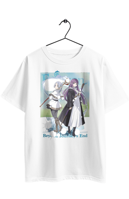 Футболка оверсайз с принтом Провожающая в последний путь Фрирен. Anime, fern, frieren, manga, аниме, героиня, маг, манга, фрирен, эльф. 2070702