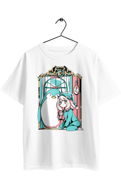 Футболка оверсайз з принтом "Сім'я шпигуна Аня". Spy x family, аниме, аня, йор, лойд, манга, сім я шпигуна. 2070702