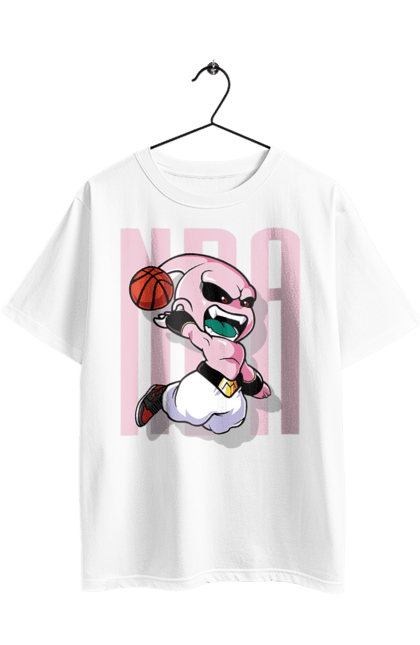 Oversized t-shirt with prints Dragon Ball Majin Buu. Anime, antagonist, dragon ball, majin buu, manga, tv series. 2070702