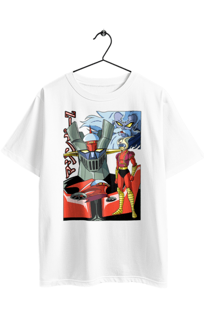 Футболка оверсайз с принтом Mazinger Z Грендайзер. Goldorak, goldrake, grendizer, mazinger z, mecha, аниме, грендайзер, манга, меха, роботы. 2070702