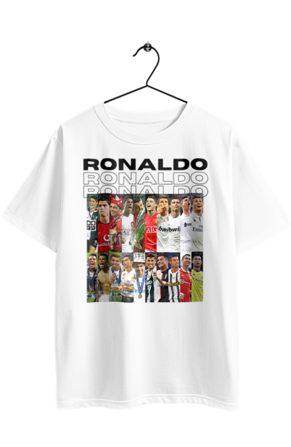 Oversized t-shirt with prints Cristiano Ronaldo. Attacker, captain, cristiano ronaldo, football, sport, sportsman. 2070702
