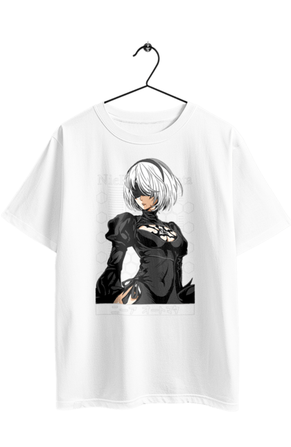 Футболка оверсайз з принтом "Nier: Automata 2B". Executioner, nier: automata, platinum games, yorha, відеогра, гра, персонаж. 2070702