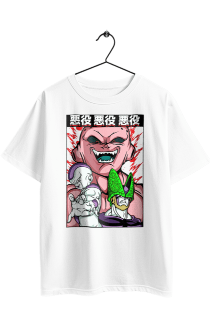 Футболка оверсайз з принтом "Перли дракона Маджин Буу". Dragon ball, majin buu, аніме, антагоніст, маджин буу, манга, перли дракона. 2070702