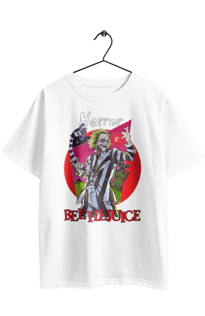 Oversized t-shirt with prints Beetlejuice. Beetlejuice, comedy, ghost, horror, movie, tim burton, warner bros. 2070702