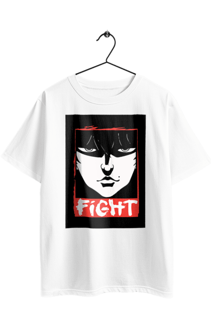 Футболка оверсайз з принтом "Боєць Баки". Anime, hanma baki, manga, аніме, боєць баки, бойові мистецтва, манга, серіал. 2070702