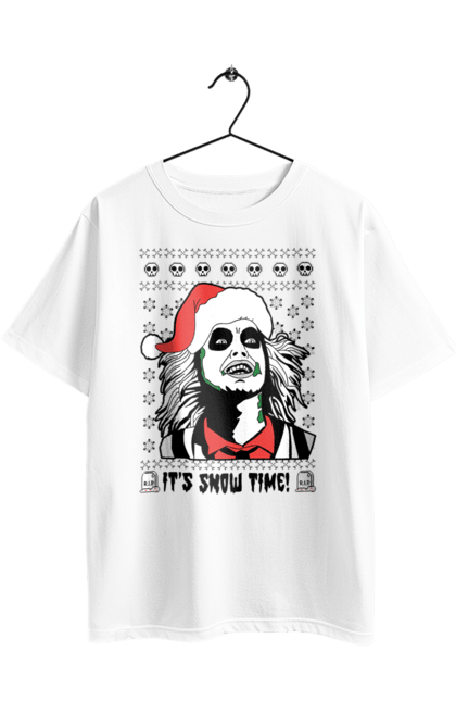 Oversized t-shirt with prints Beetlejuice. Beetlejuice, comedy, ghost, horror, movie, tim burton, warner bros. 2070702