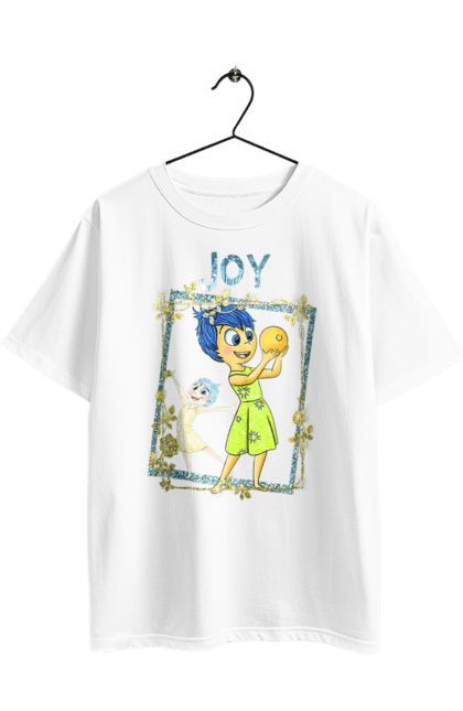 Футболка оверсайз с принтом Головоломка Радость. Inside out, joy, pixar, головоломка, мультфильм, радость, эмоции. 2070702