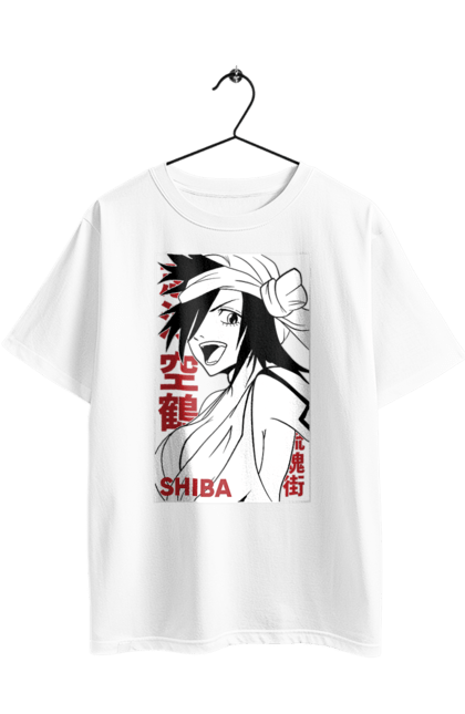 Футболка оверсайз з принтом "Бліч Куукаку Шиба". Anime, bleach, kūkaku shiba, manga, аніме, бліч, куукаку шиба, манга. 2070702