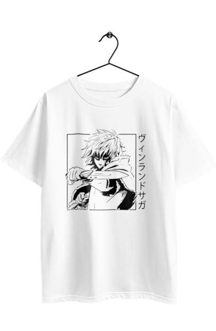 Футболка оверсайз з принтом "Сага про Вінланд Торфінн". Anime, manga, thorfinn, vinland saga, аніме, манга, сага про вінланд, торфінн. 2070702