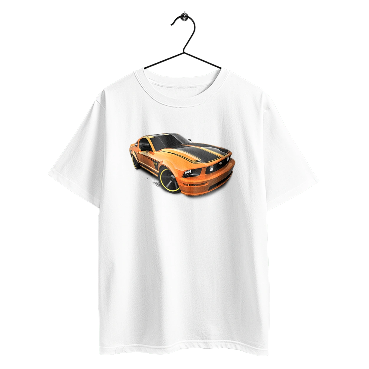 Orange, high speed car