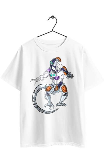 Oversized t-shirt with prints Dragon Ball Frieza. Anime, dragon ball, frieza, manga, tv series. 2070702