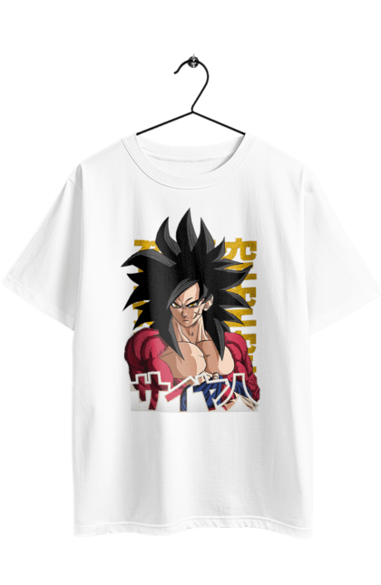 Oversized t-shirt with prints Dragon Ball Son Goku. Anime, dragon ball, goku, manga, son goku, tv series. 2070702