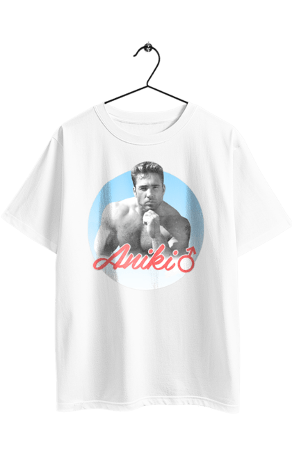 Футболка оверсайз з принтом "Біллі Херрінгтон". Аніки, біллі, біллі херрінгтон, гачі, гачімучі, гумор, прикольна, херрінгтон. 2070702