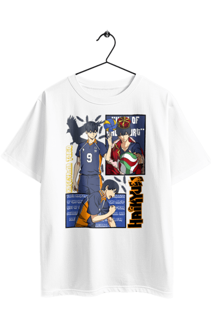 Футболка оверсайз з принтом "Волейбол!! Тобіо Кагеяма". Anime, haikyu, manga, tobio kageyama, аніме, волейбол, кагеяма, кей цукішіма, манга, тобіо кагеяма. 2070702