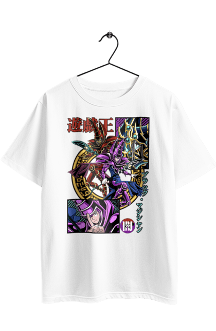 Футболка оверсайз з принтом "Yu Gi Oh! Темний маг". Anime, black magician, dark magician, manga, yu gi oh, аніме, манга, темний маг, югіо. 2070702