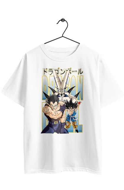 Футболка оверсайз с принтом Жемчуг дракона. Anime, dragon ball, goku, manga, vegeta, аниме, вегета, гоку, жемчуг дракона, манга. 2070702