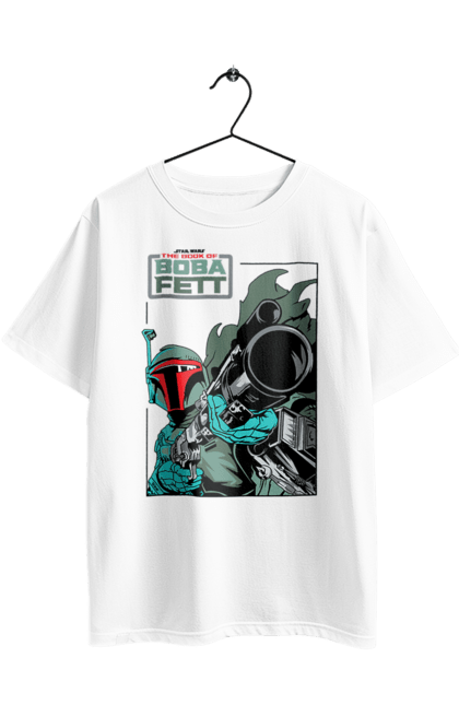 Oversized t-shirt with prints Boba Fett. Bob fett, boba fett, clone, head hunter, star wars. 2070702